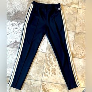 MONCLER SIZE M logo patch joggers.